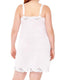 Antique White Plus Size Lace Inset Satin Full Slip 1112