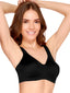 Black No Underwire Plush Bra 7306