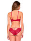 Dark Salmon Lace bra and panty set 71054
