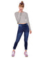 Gray Long Sleeve Crop Top 40027