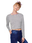 Dark Gray Long Sleeve Crop Top 40027