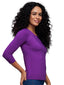 Dark Slate Blue Super Smooth 3/4 Sleeve Top 4423