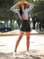 Light Gray Long Sleeve Crop Top 40027