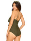 Dark Olive Green Swimsuit 75059