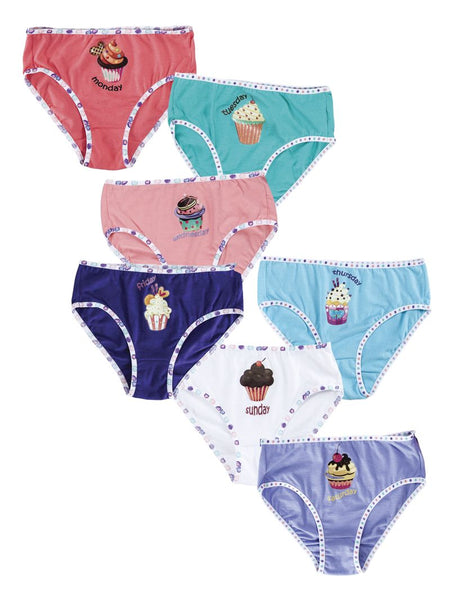 7 x Baby Girls Knickers Days of the Week Animals Underwear – Juliaellietate