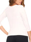 White Smoke Super Smooth 3/4 Sleeve Top 4423