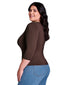 White Smoke Super Smooth 3/4 Sleeve Top 4423
