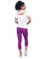 Lavender Mid Rise Capri Leggings 1794