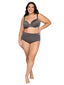 White Smoke Microfiber Smoothing High Rise Brief Panty 1551