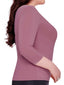 White Smoke Super Smooth 3/4 Sleeve Top 4423