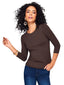 White Smoke Super Smooth 3/4 Sleeve Top 4423
