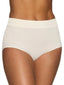 White Smoke Microfiber Smoothing High Rise Brief Panty 1551