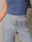 Dark Gray Straight-cut rib pants 83182