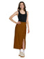 White Smoke Wrap Skirt with Drawstrings 83198