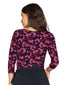 White Smoke Super Smooth 3/4 Sleeve Top 4423