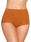 Chocolate Microfiber Smoothing High Rise Brief Panty 1551