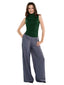 White Smoke Elastic Waist Pants  83197
