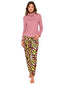 Dark Salmon Long PJ Set 77124