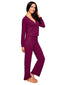 Dark Red Long PJ Set 77120