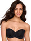 Black Smooth strapless bra 70104