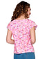 Pink Cotton Short Sleeve Top 81129