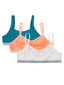 Dark Cyan Girls 3 Pack Tops 23988