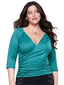 Dark Cyan Blouse 81142