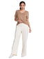 Straight-cut rib pants 83182