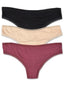 Maroon Three thongs set 79037