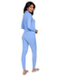 Sky Blue Long PJ Set 77124