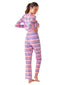 Dark Gray Long pajama set 97009