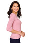 Light Pink Super Smooth 3/4 Sleeve Top 4423