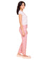 Pink Cotton long pajama set 77130