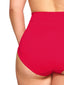Maroon Microfiber Smoothing High Rise Brief Panty 1551