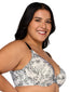 White Smoke Full Coverage Front Clasp Bra 7472