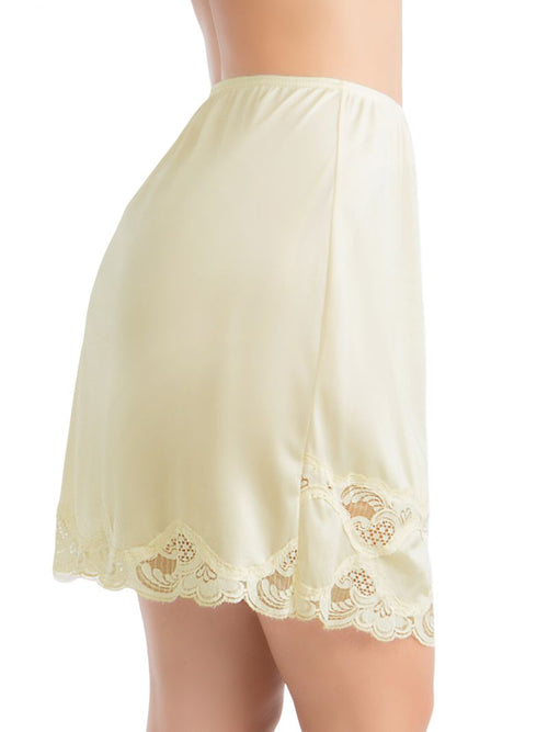 Gray Lace Half Skirt Slip 1017