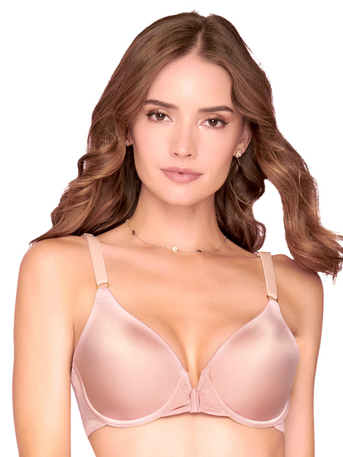 Snow Full Coverage Front Clasp Bra 7472