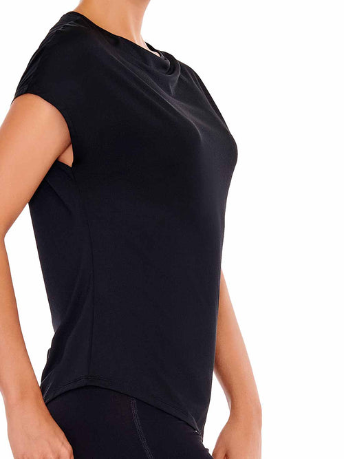 Dark Salmon Eco Boat Neck Top 81040